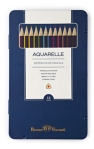 Карандаши акварельные "Aquarelle", 12 цветов в металлической коробке